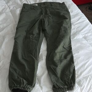 Vanilla Star Olive Green Women's Casual Jogger Trousers